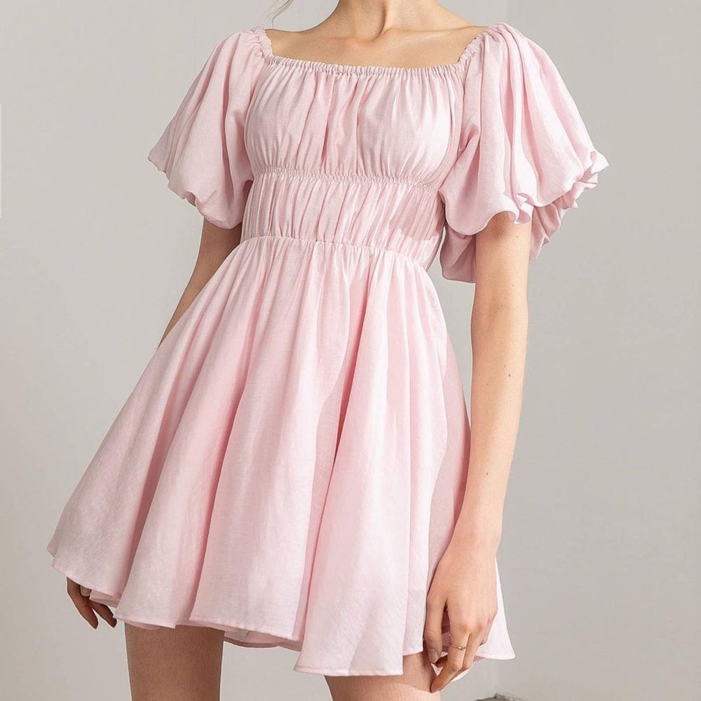 Elegant Pink Off-Shoulder Dress. J.ING size Medium